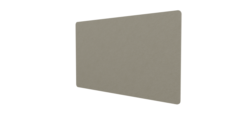 Panneau mural acoustique Mathilda en PET 12 mm - forme rectangle ou ronde - fixation par colle en spray