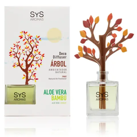 Ambientador Difusor Árbol Aloe Vera-Bambú 90ml SYS