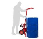 Diable porte-fût  avec béquille 350 kg 750 x 500 x 1290 mm roue caoutchouc