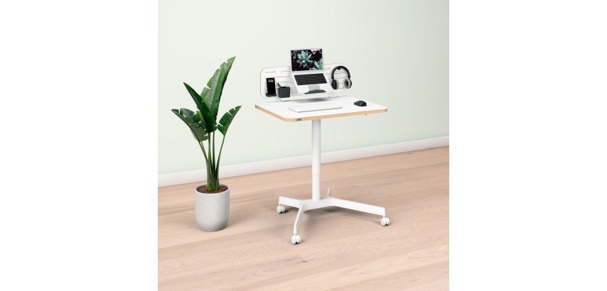 Station de travail ergonomique - Bureau assis-debout manuel + Organisateur brochable - Leitz Ergo