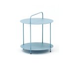 Table d'appoint d'extérieur VINCOU - structure aluminium bleu