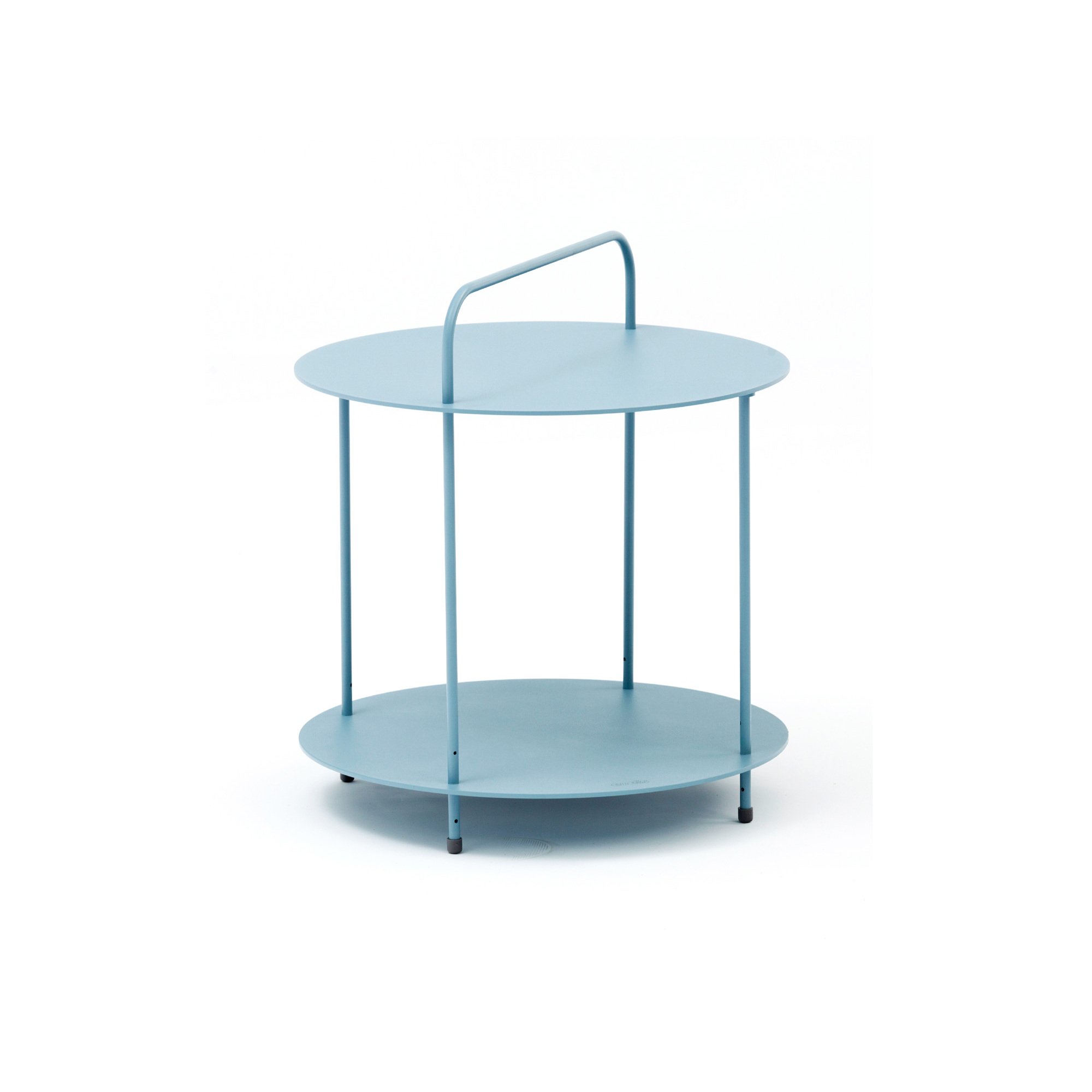 Table d'appoint d'extérieur VINCOU - structure aluminium bleu