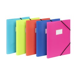 Protège-documents 60 pochettes - 120 vues  -  A4 - polypropylène - FEEL'EASY VIQUEL - Coloris assortis