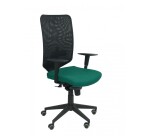 Silla de oficina Ossa negra tapizada