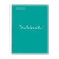 Notebook Emotions, Couverture souple, A4, quadrillage 5x5 mm, 80 feuilles de 1 couleur, Miquelrius, Turquoise.
