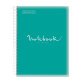 Notebook Emotions, Couverture souple, A4, quadrillage 5x5 mm, 80 feuilles de 1 couleur, Miquelrius, Turquoise.
