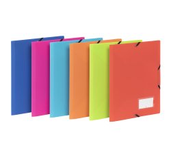 Chemise à élastique 3 rabats A4 polypropylène - FEEL'EASY VIQUEL - coloris assortis