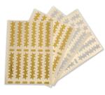 Gommettes étoiles or et argent métallisé Apli petite taille - Pochette de 288