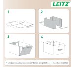 Caja de almacenamiento Leitz Puro con tapa, pequeña, 7L, cartón 100% reciclado, paquete de 2 - Beige - 7