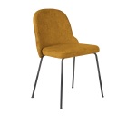 Chaise  BELLA, velours, pieds noirs