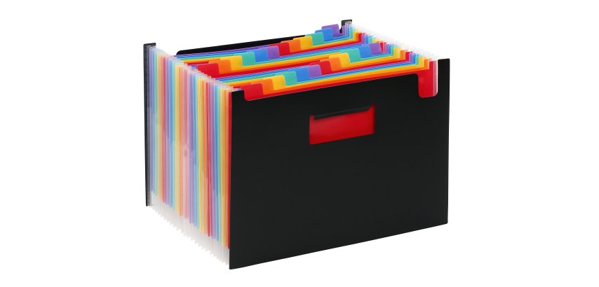 Trieur à soufflet Viquel Rainbow 24 divisions multicolores
