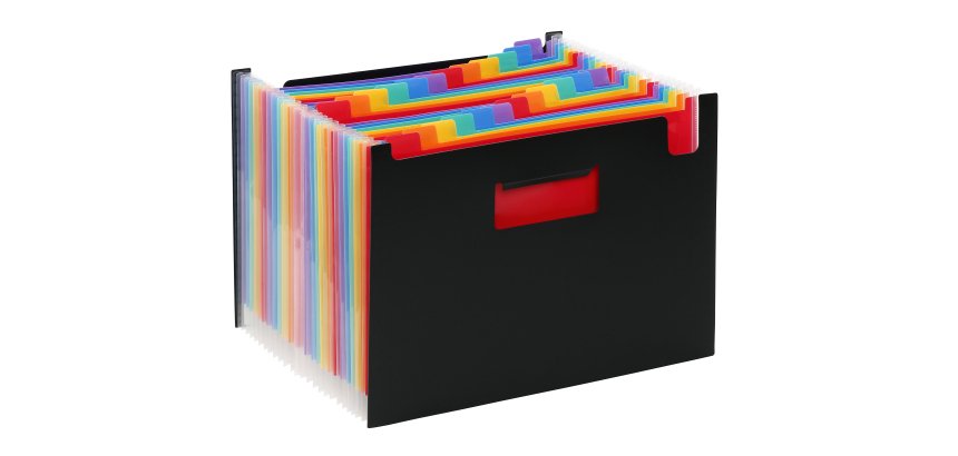 Trieur à soufflet Viquel Rainbow 24 divisions multicolores