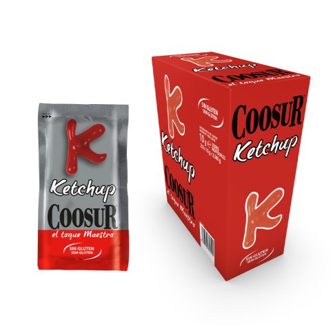 Ketchup en monodosis de10g Coosur - Caja de 250 unidades