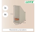 Revistero Leitz Puro, cartón 100% reciclado, pack de 2