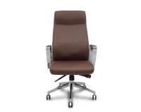 <span>Ergo540 Executive Chair, brown faux leather, chrome base, chrome casters</span>