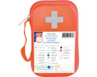Trousse de secours Miroitier/Vitrier 2/4 personnes en PU orange