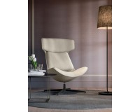 CLEO Lounge Chair Anthracite - Beige
