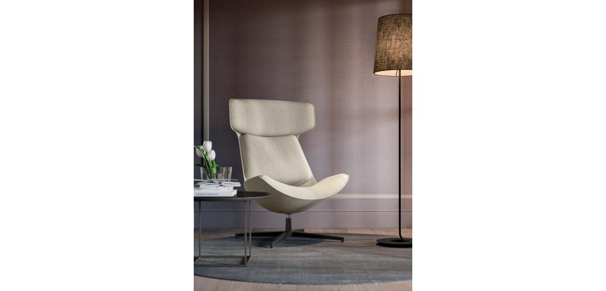 CLEO Anthracite Lounge Chair