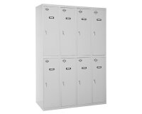 Taquilla monoblock-montada Simon Locker tandem 4/8 300 (1200) gris