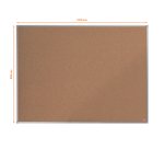 Tablero de anuncios de corcho Nobo Essence de 1200x900 mm