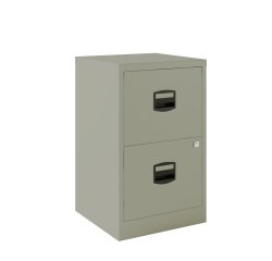 Cajonera monoblock-montada PFA2 Bisley 2 cajones archivo. Fija