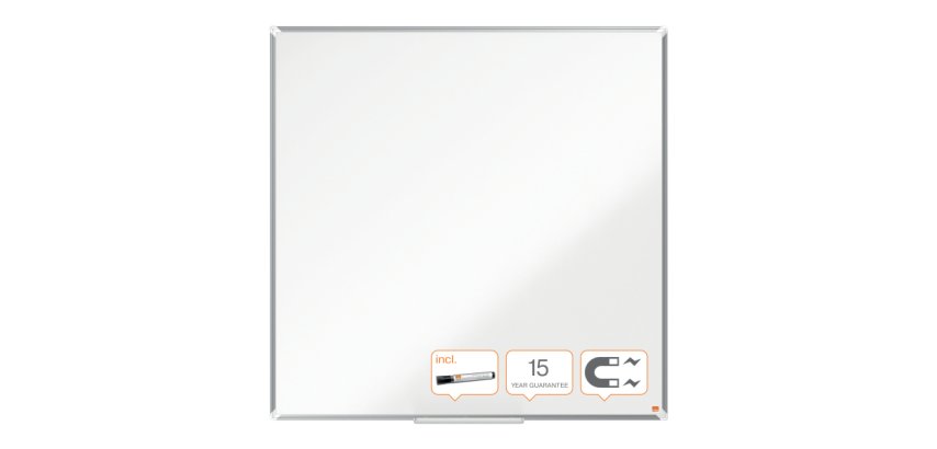 Pizarra NOBO Premium Plus acero lacado1200x1200mm, blanco
