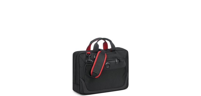 Parvis + serviette 2 compartiments noir