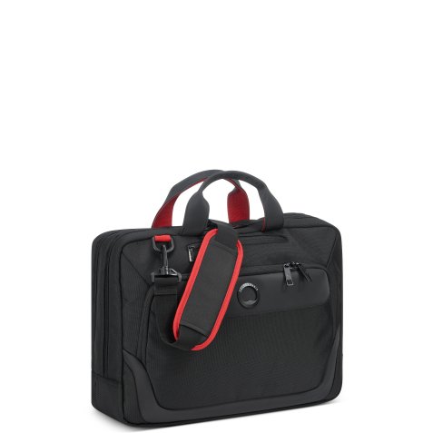 Parvis + serviette 2 compartiments noir
