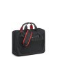 Parvis + serviette 2 compartiments noir