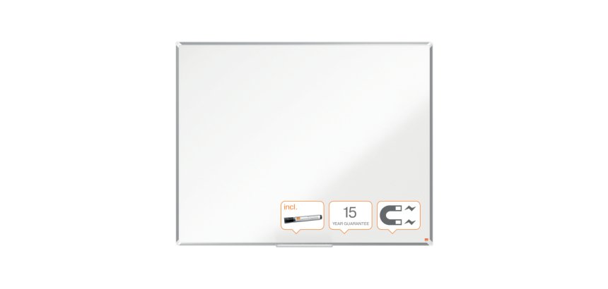Pizarra NOBO Premium Plus acero lacado 1500x1200mm, blanco
