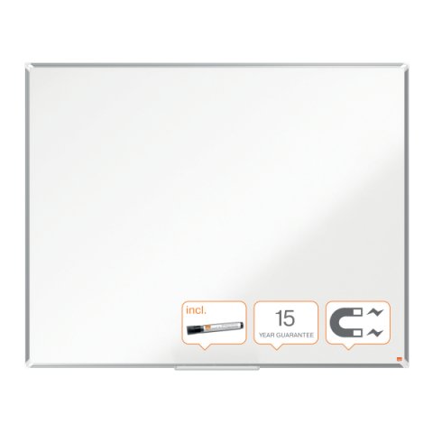 Pizarra NOBO Premium Plus acero lacado 1500x1200mm, blanco