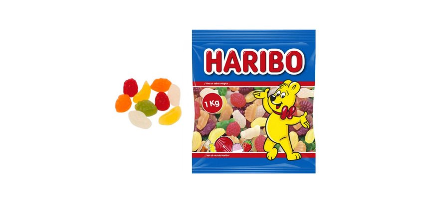 Gominolas Haribo Mini Trutifutti - Bolsa 1 Kg