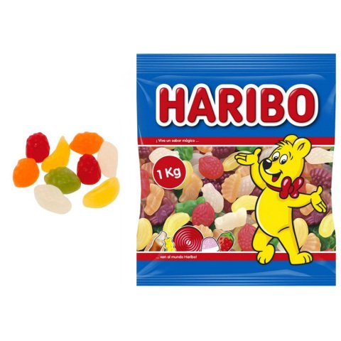 Gominolas Haribo Mini Trutifutti - Bolsa 1 Kg