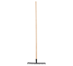 Râteau 14 dents droites avec manche en bois FSC® 100 %
