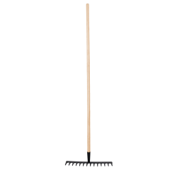 Râteau 14 dents droites avec manche en bois FSC® 100 %
