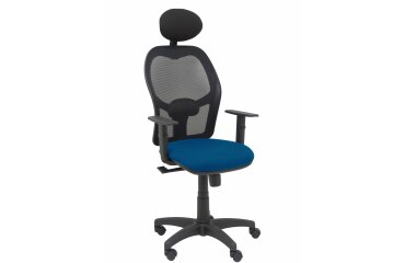 Silla de oficina Alocén malla con brazos regulables y cabecero