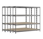 Rayonnage MODULO - Jeu 3 étagères Rack - 4 plateaux
