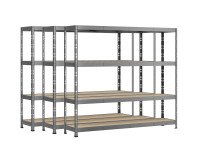Rayonnage MODULO - Jeu 3 étagères Rack - 4 plateaux