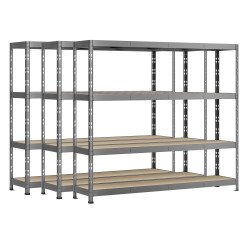 Rayonnage MODULO - Jeu 3 étagères Rack - 4 plateaux