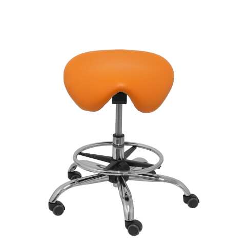 Taburete Alatoz similpiel - Naranja