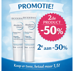 Bioderma atoderm baume levres tube 2x15ml 2e -50%