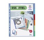 Intercalaires personnalisables A4+ polypropylène coloré Viquel 6 onglets multicolores