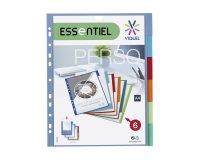 Intercalaires personnalisables A4+ polypropylène coloré Viquel 6 onglets multicolores