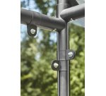 Abris vélos dôme 6 vélos + 2 scooters / motos Modèle initial - Coloris gris anthracite RAL 7021