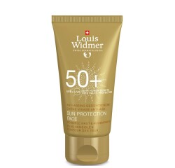 WIDMER Crème Solaire Visage 50 sans parfum – Tube 50 ml