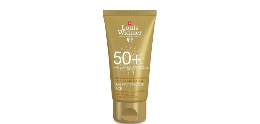 WIDMER Crème Solaire Visage 50 sans parfum – Tube 50 ml