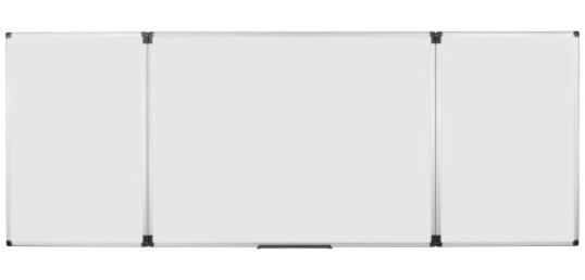 Maya Pizarra Earth triptica vitrificada magnetica enmarcada aluminio anodizado 100X150 (100X300)