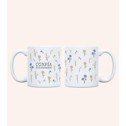 Taza "Confía es tu momento" 350ml, cerámica 
