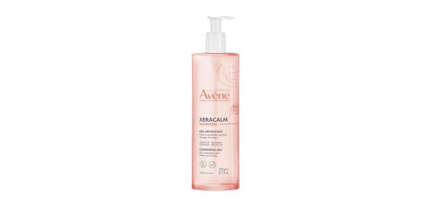 Gel nettoyant visage et corps Xeracalm Nutrition  Avène - Flacon-pompe de 750 ml