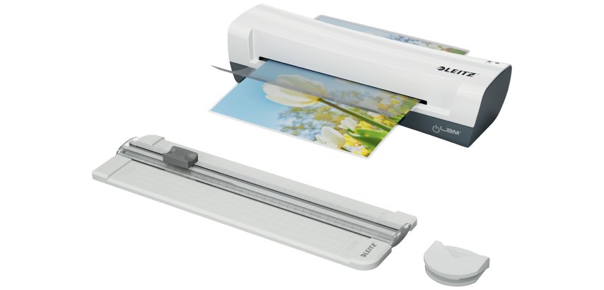 Set de plastificadora A4 4 en 1 iLAM Home de Leitz
